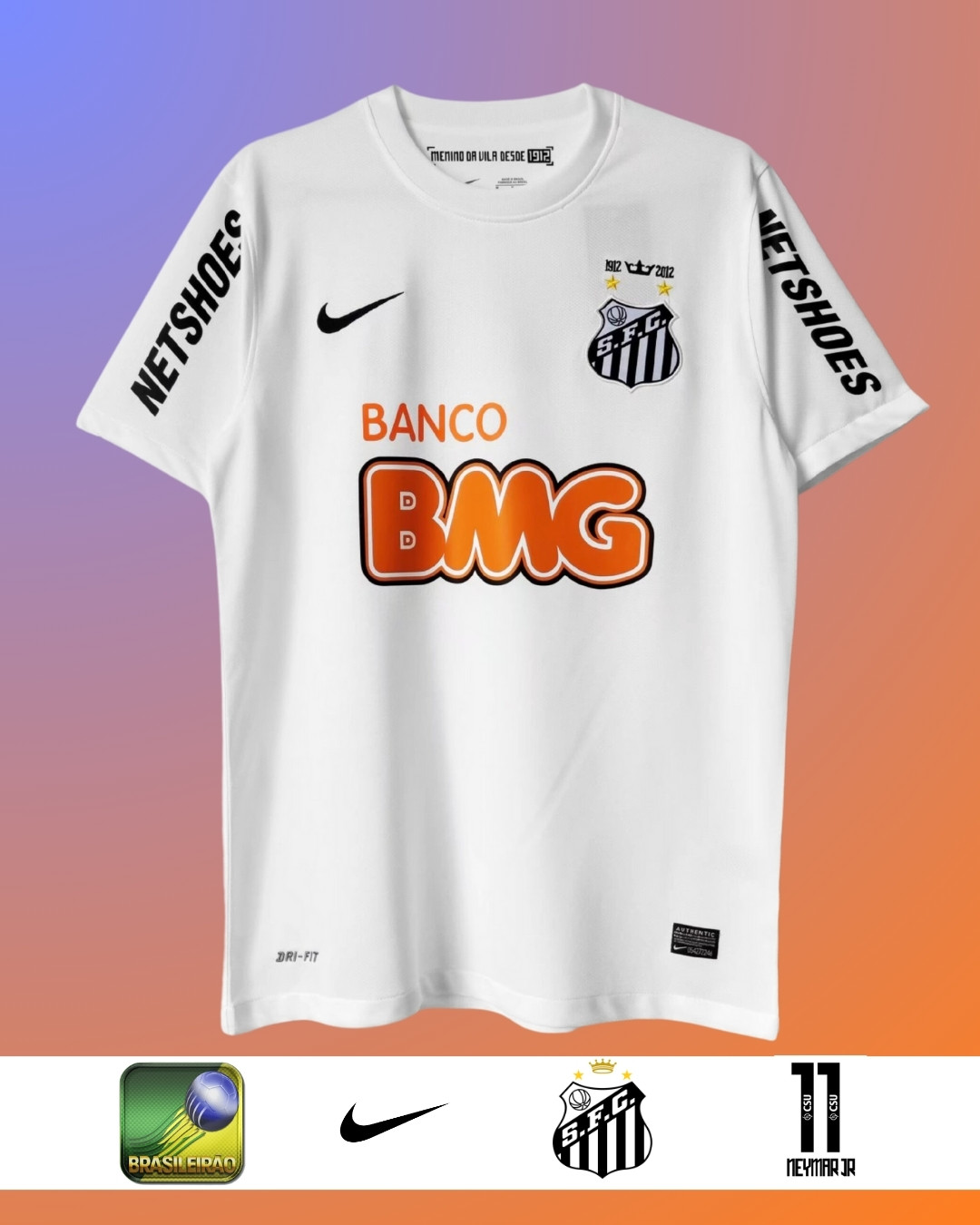 Camiseta Neymar JR, Santos 2011-2013. Más información en nuestro insta